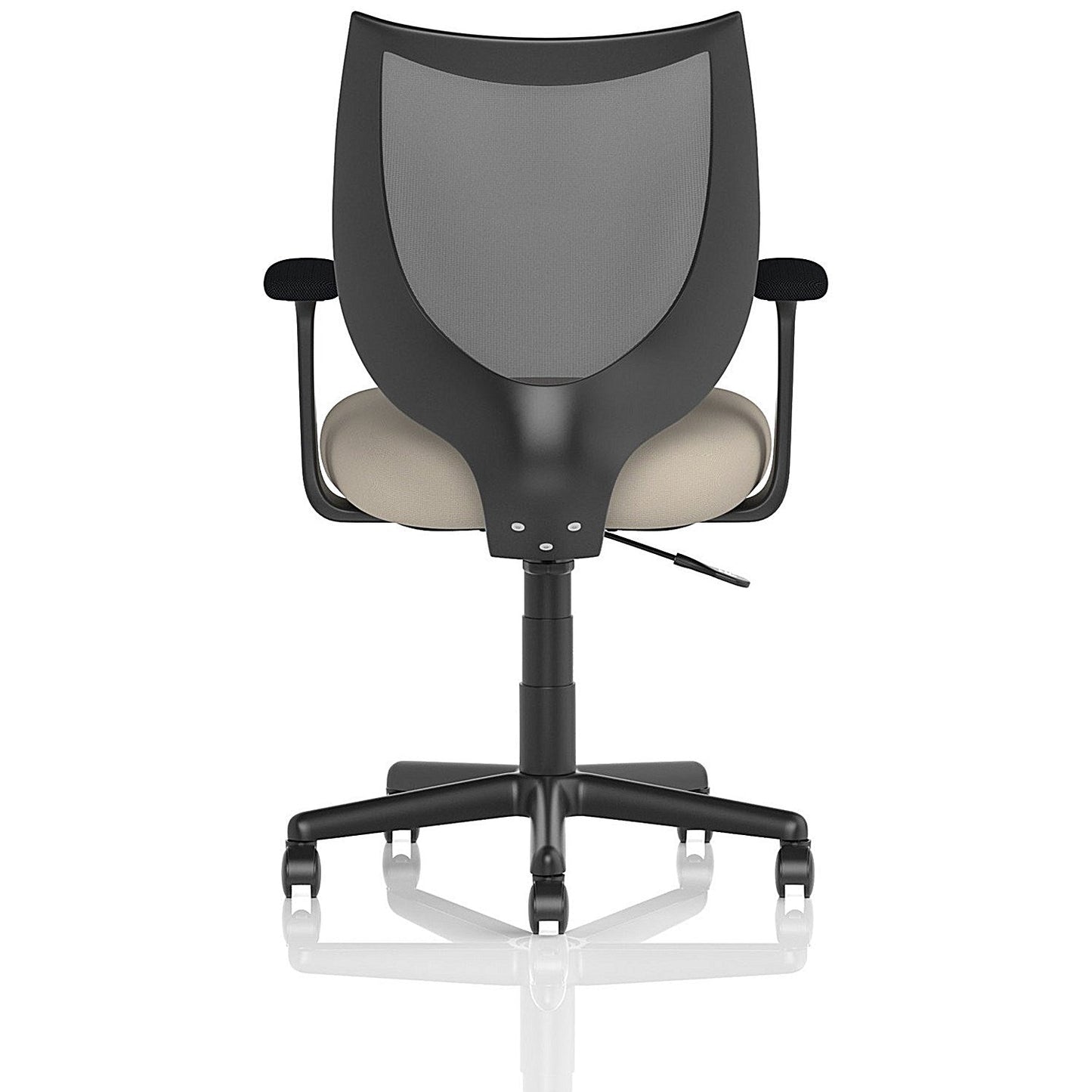 Camden Mesh Back Chair, Fixed Height Arms, Quest Salt