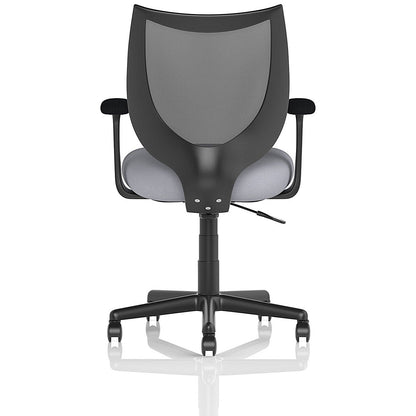 Camden Mesh Back Chair, Fixed Height Arms, Quest Shell