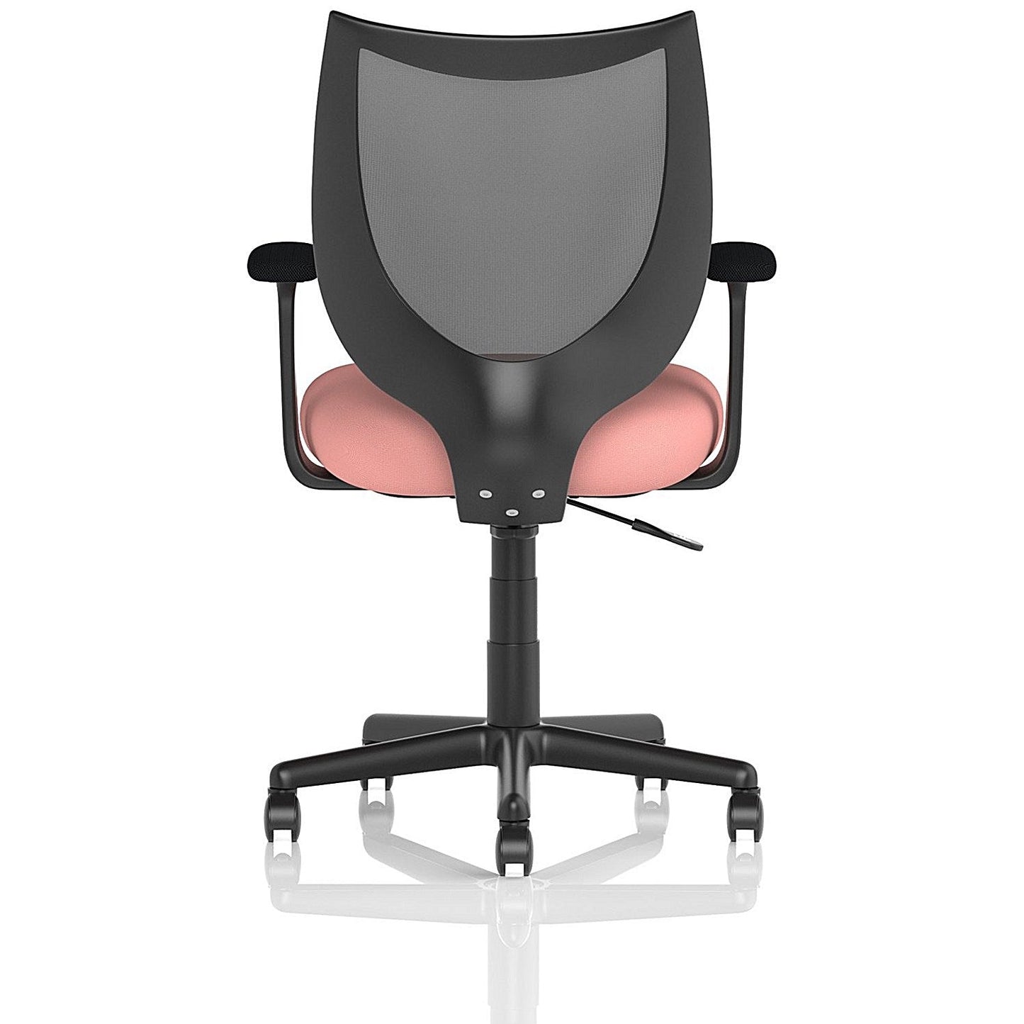 Camden Mesh Back Chair, Fixed Height Arms, Quest Shrimp
