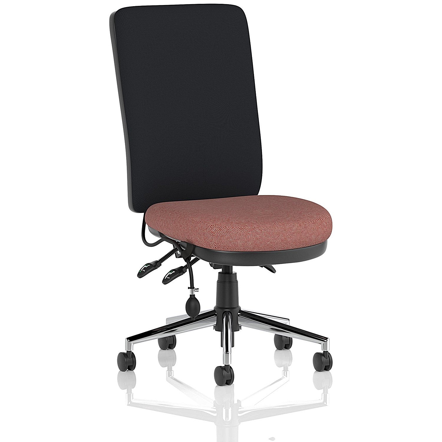 Chiro High Black Back Chair, Rivet Forge Easy2Order : KCUP2609