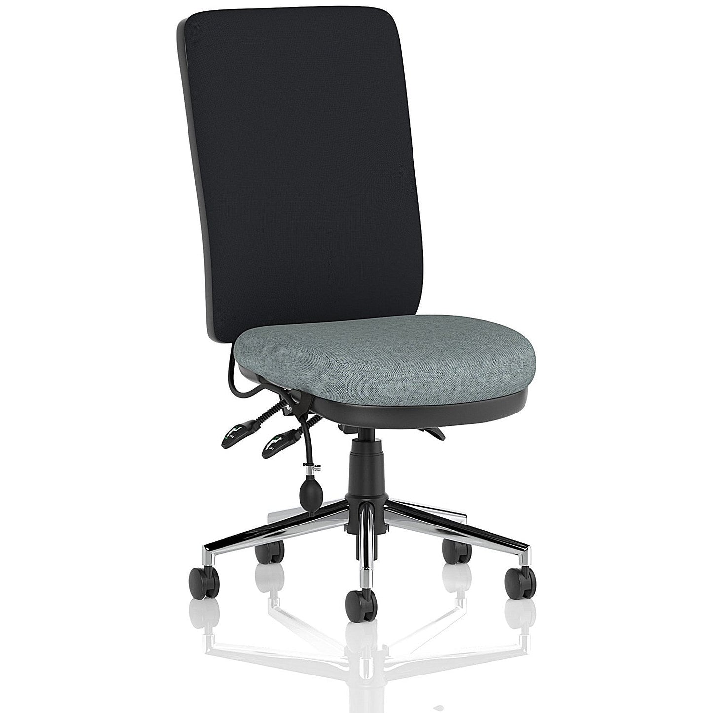 Chiro High Black Back Chair, Rivet Tensile Easy2Order : KCUP2612
