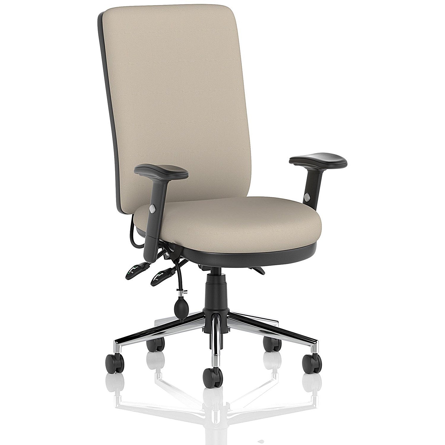Chiro High Back Chair, Height Adjustable Arms, Quest Salt Easy2Order : KCUP2629
