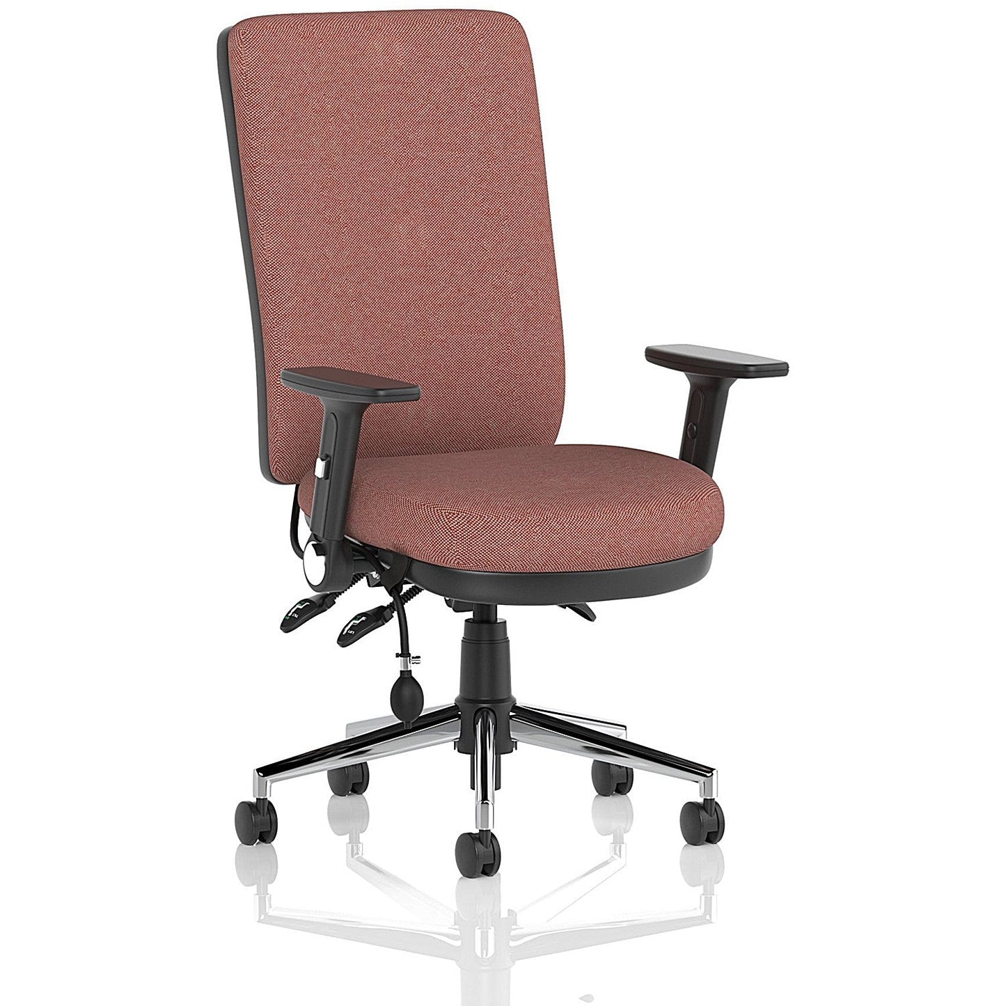 Chiro High Back Chair, Folding Arms, Rivet Forge Easy2Order : KCUP2645