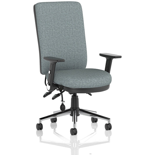 Chiro High Back Chair, Folding Arms, Rivet Tensile Easy2Order : KCUP2648