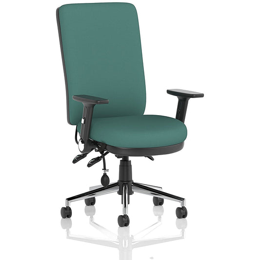 Chiro High Back Chair, Folding Arms, Quest Kelp Easy2Order : KCUP2650