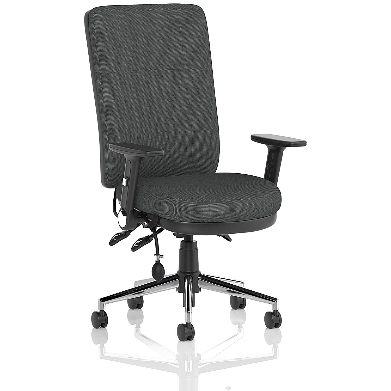 Chiro High Back Chair, Folding Arms, Quest Mussel Easy2Order : KCUP2652