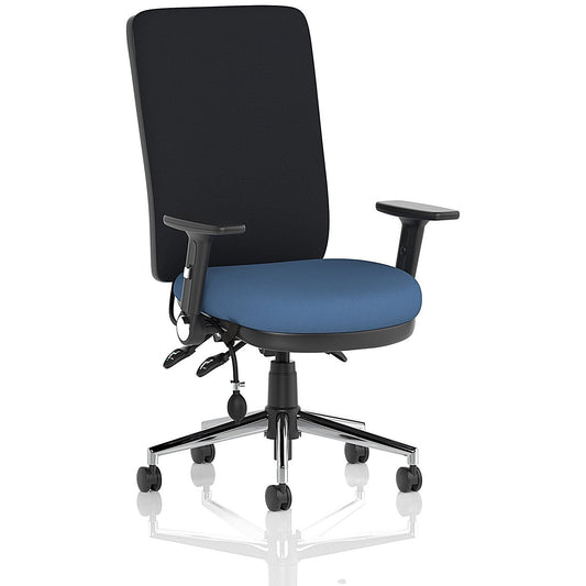 Chiro High Black Back Chair, Folding Arms, Quest Limpet Easy2Order : KCUP2663