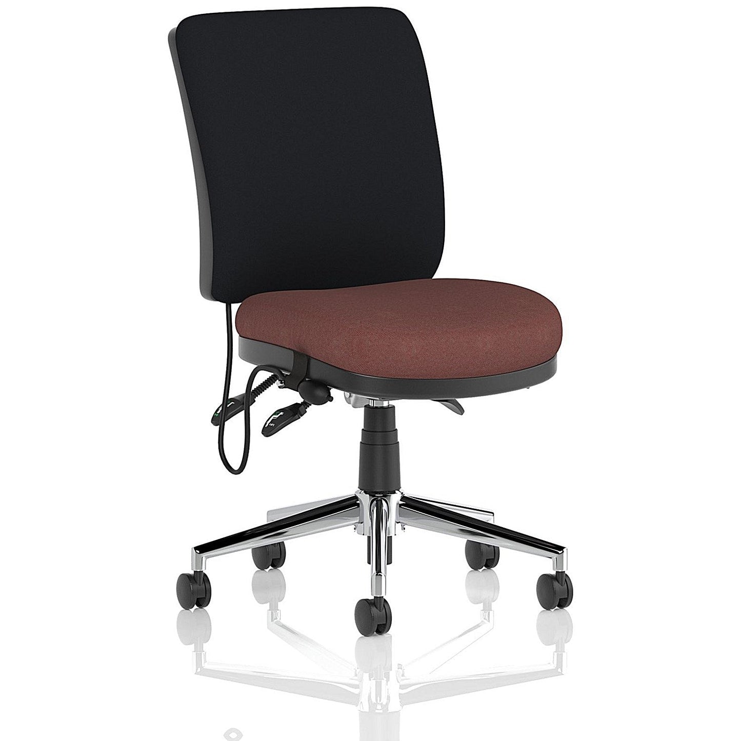 Chiro Medium Black Back Chair, Rivet Forge Easy2Order : KCUP2681