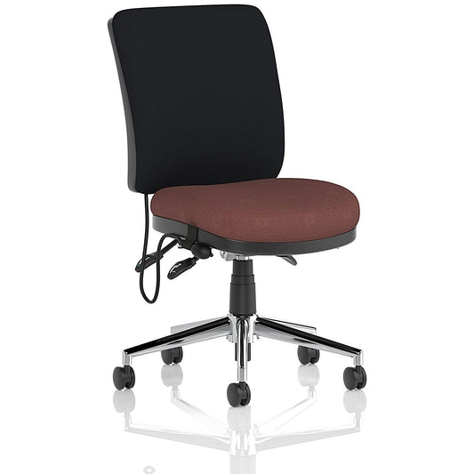 Chiro Medium Black Back Chair, Rivet Forge Easy2Order : KCUP2681