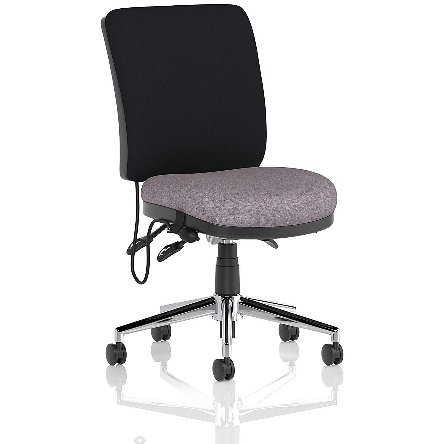Chiro Medium Black Back Chair, Rivet Fuse Easy2Order : KCUP2682