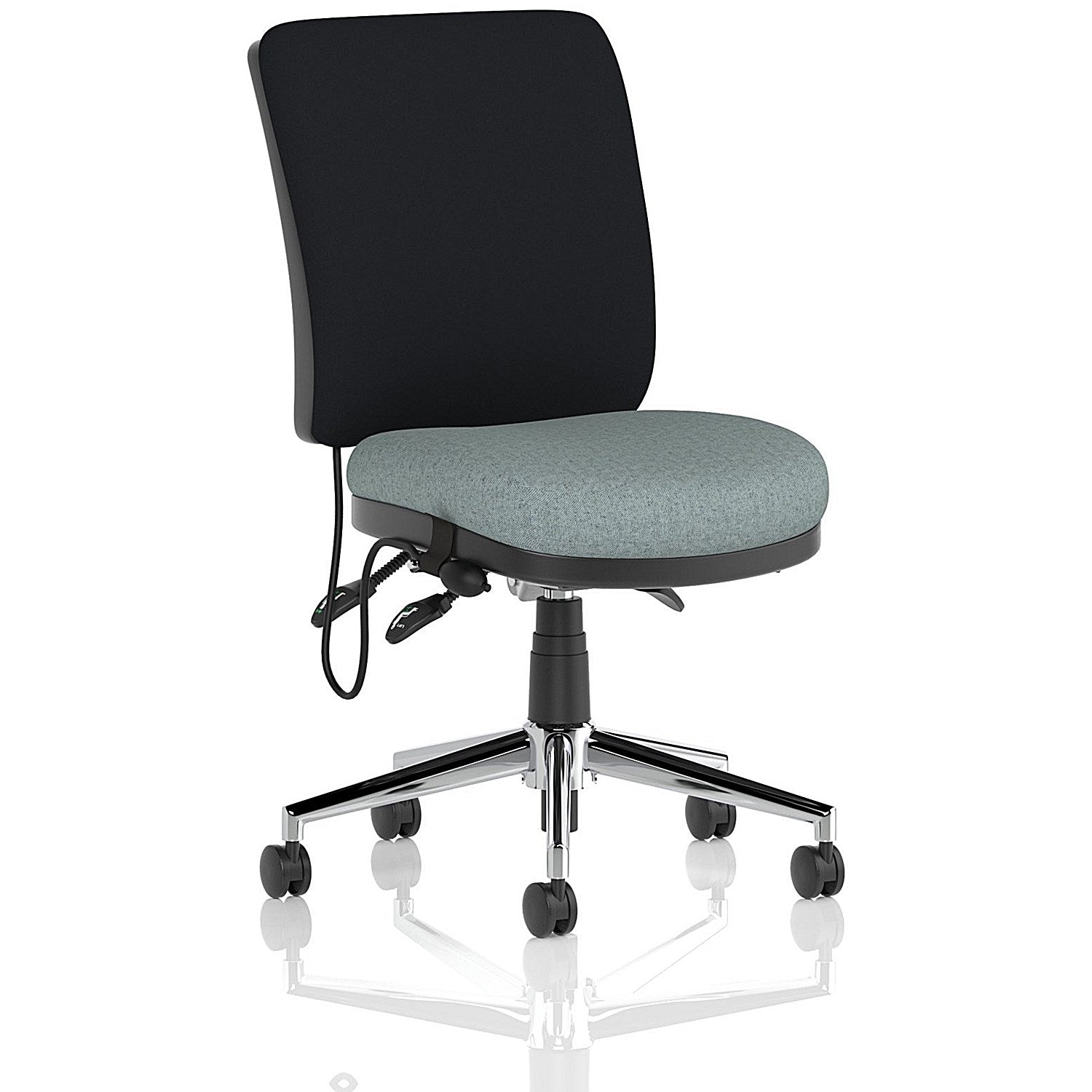 Chiro Medium Black Back Chair, Rivet Tensile Easy2Order : KCUP2684