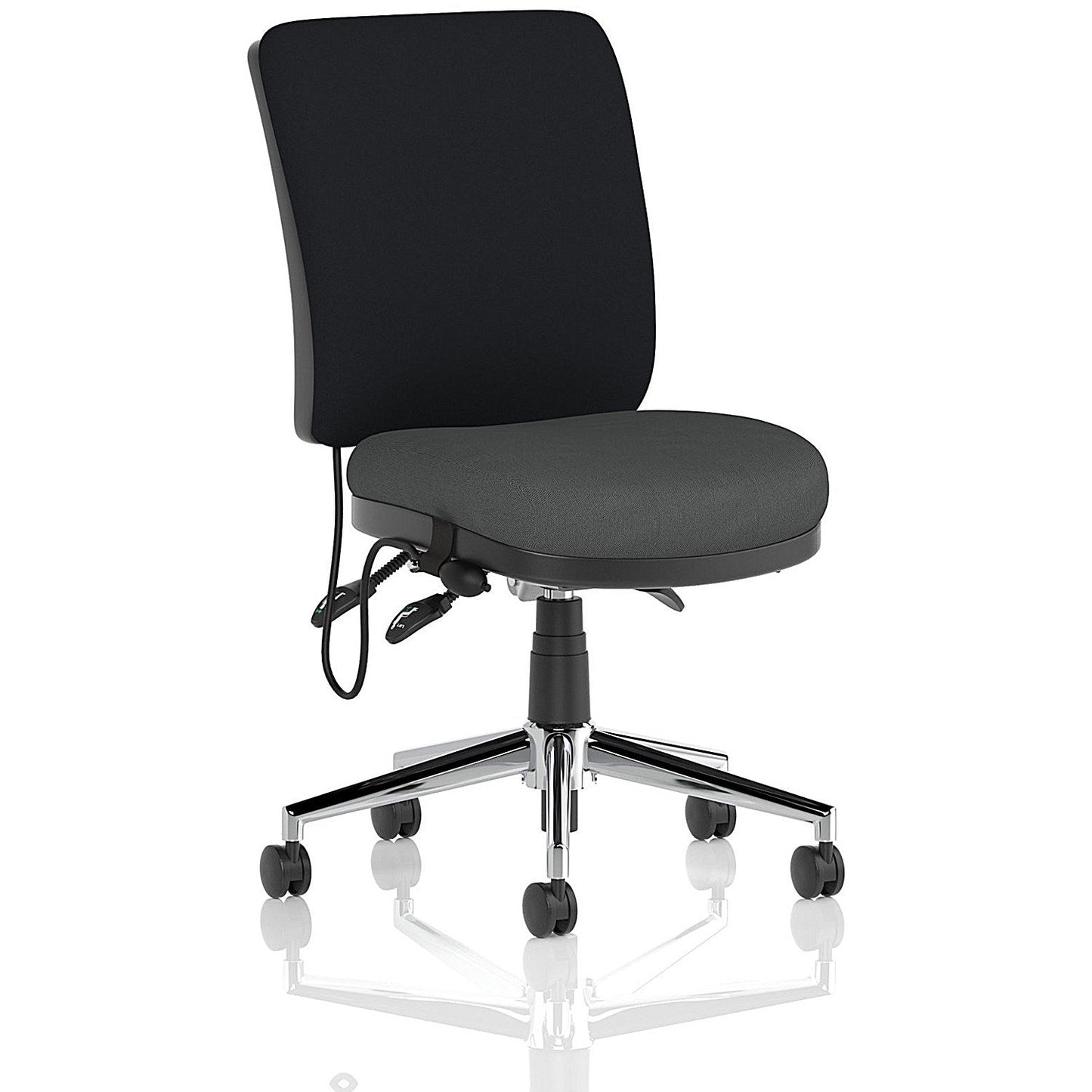 Chiro Medium Black Back Chair, Quest Mussel Easy2Order : KCUP2688