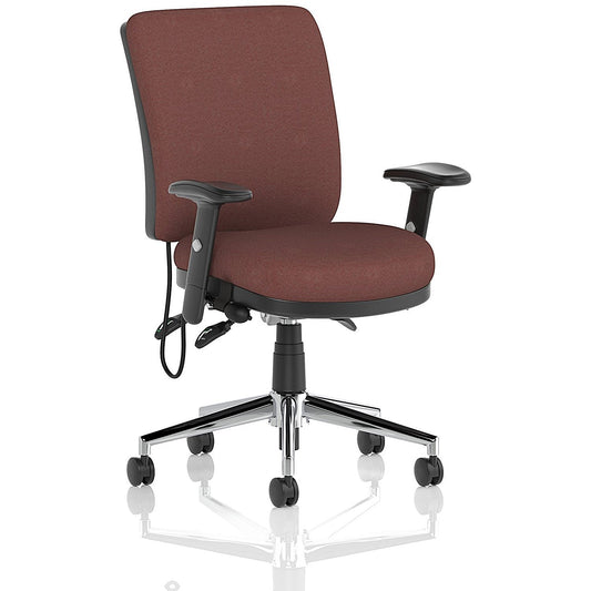 Chiro Medium Back Chair, Height Adjustable Arms, Rivet Forge Easy2Order : KCUP2693