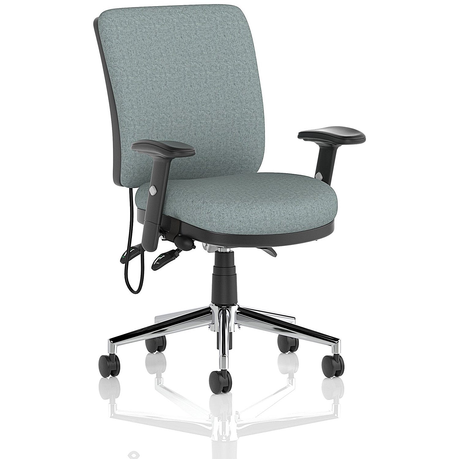 Chiro Medium Back Chair, Height Adjustable Arms, Rivet Tensile Easy2Order : KCUP2696