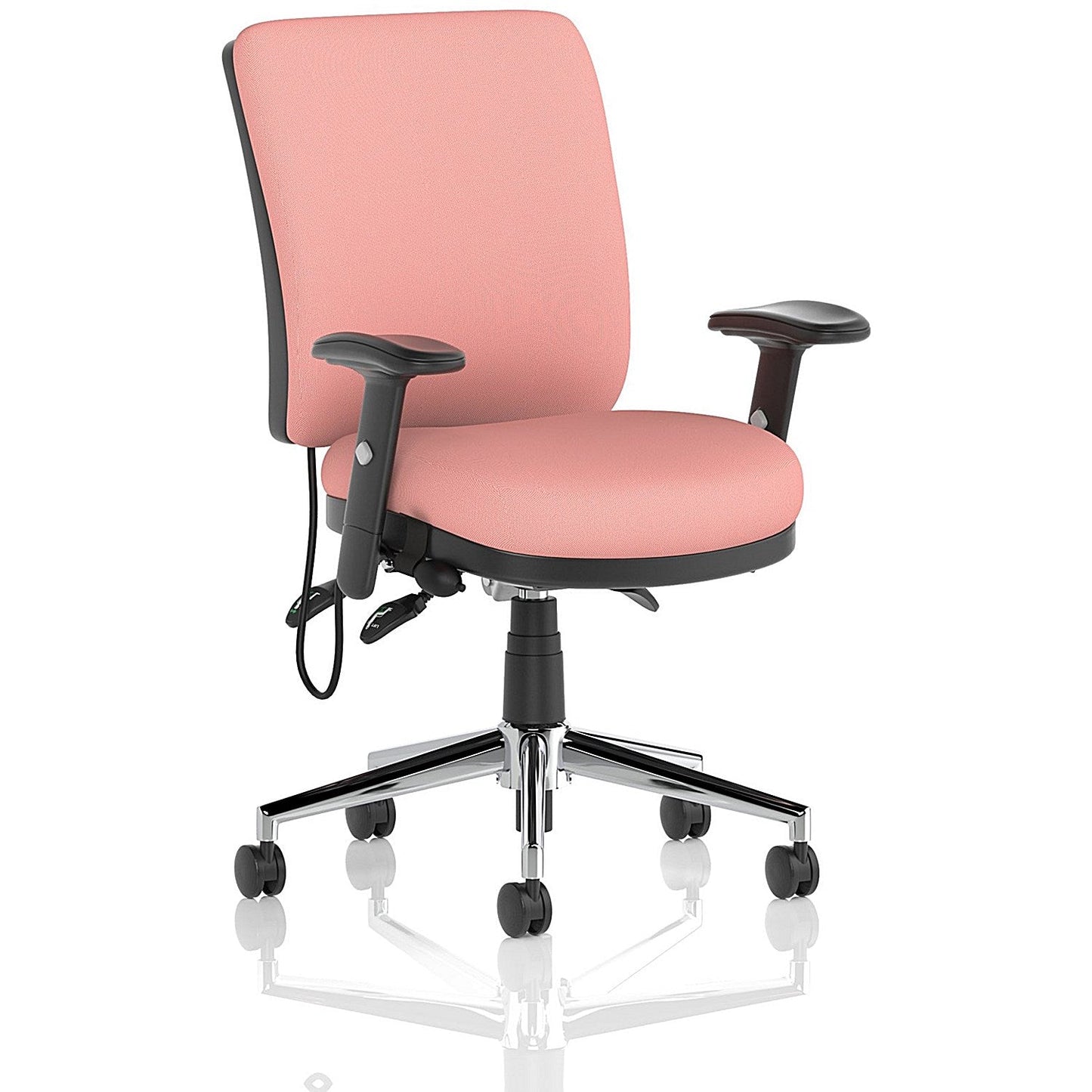 Chiro Medium Back Chair, Height Adjustable Arms, Quest Shrimp Easy2Order : KCUP2703