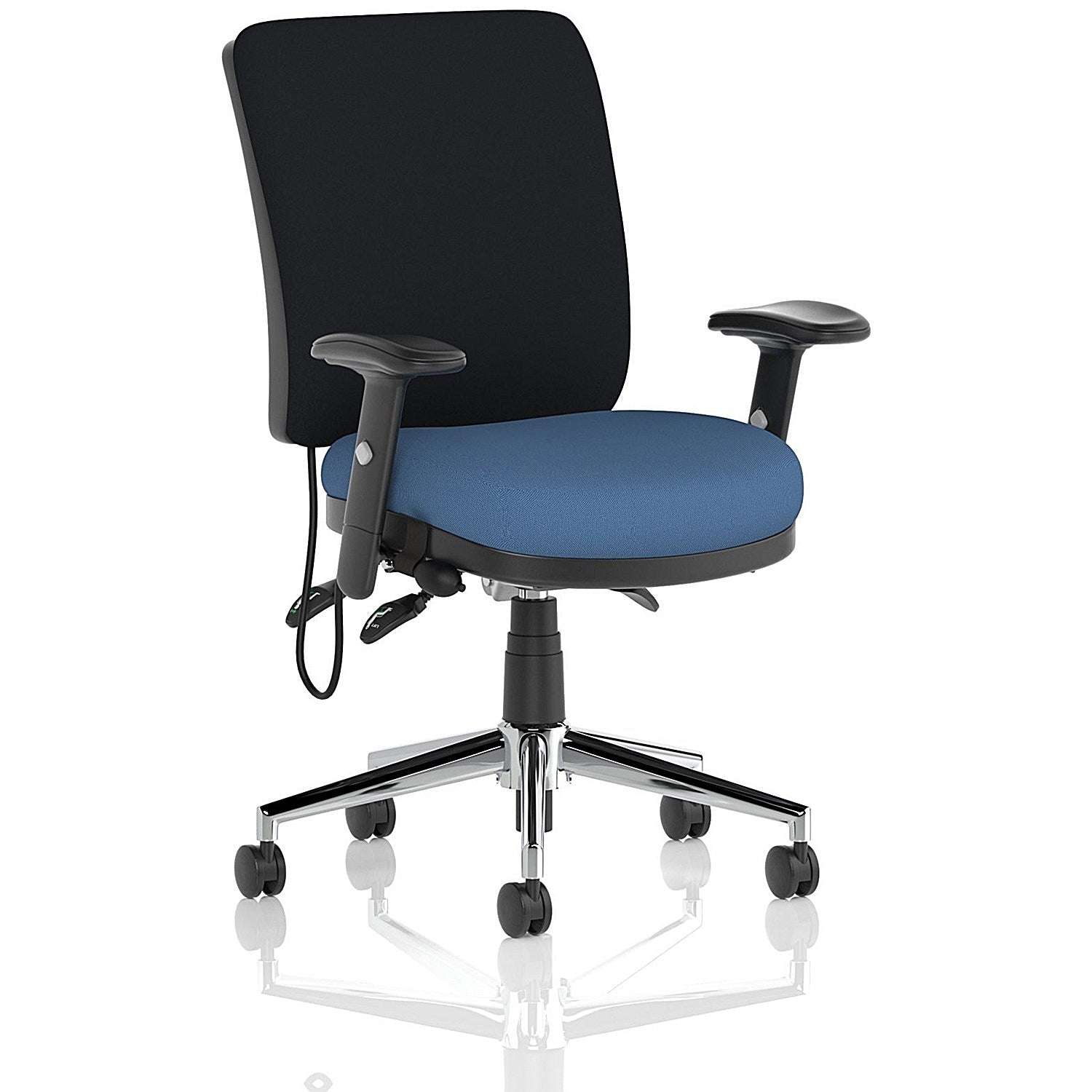 Chiro Medium Black Back Chair, Height Adjustable Arms, Quest Limpet Easy2Order : KCUP2711