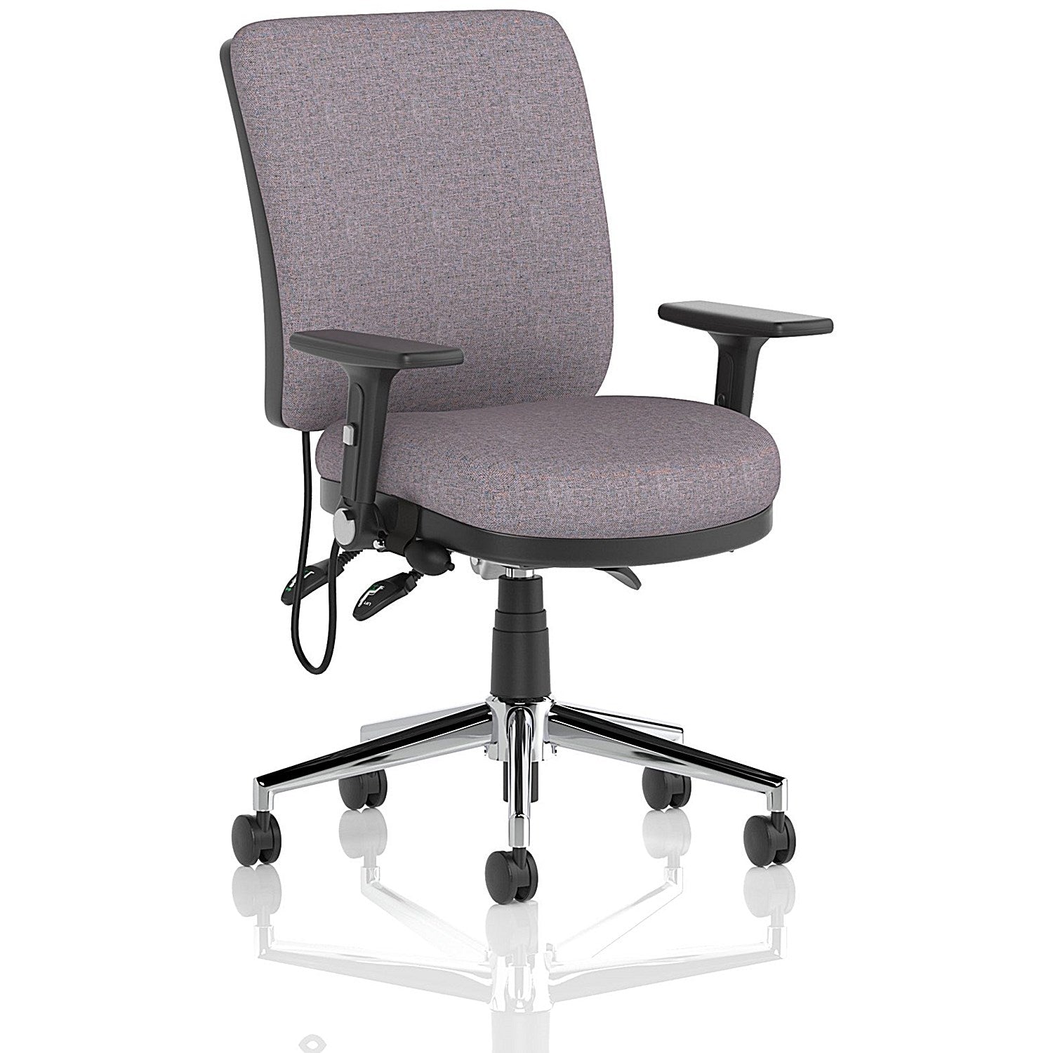 Chiro Medium Back Chair, Folding Arms, Rivet Fuse Easy2Order : KCUP2718