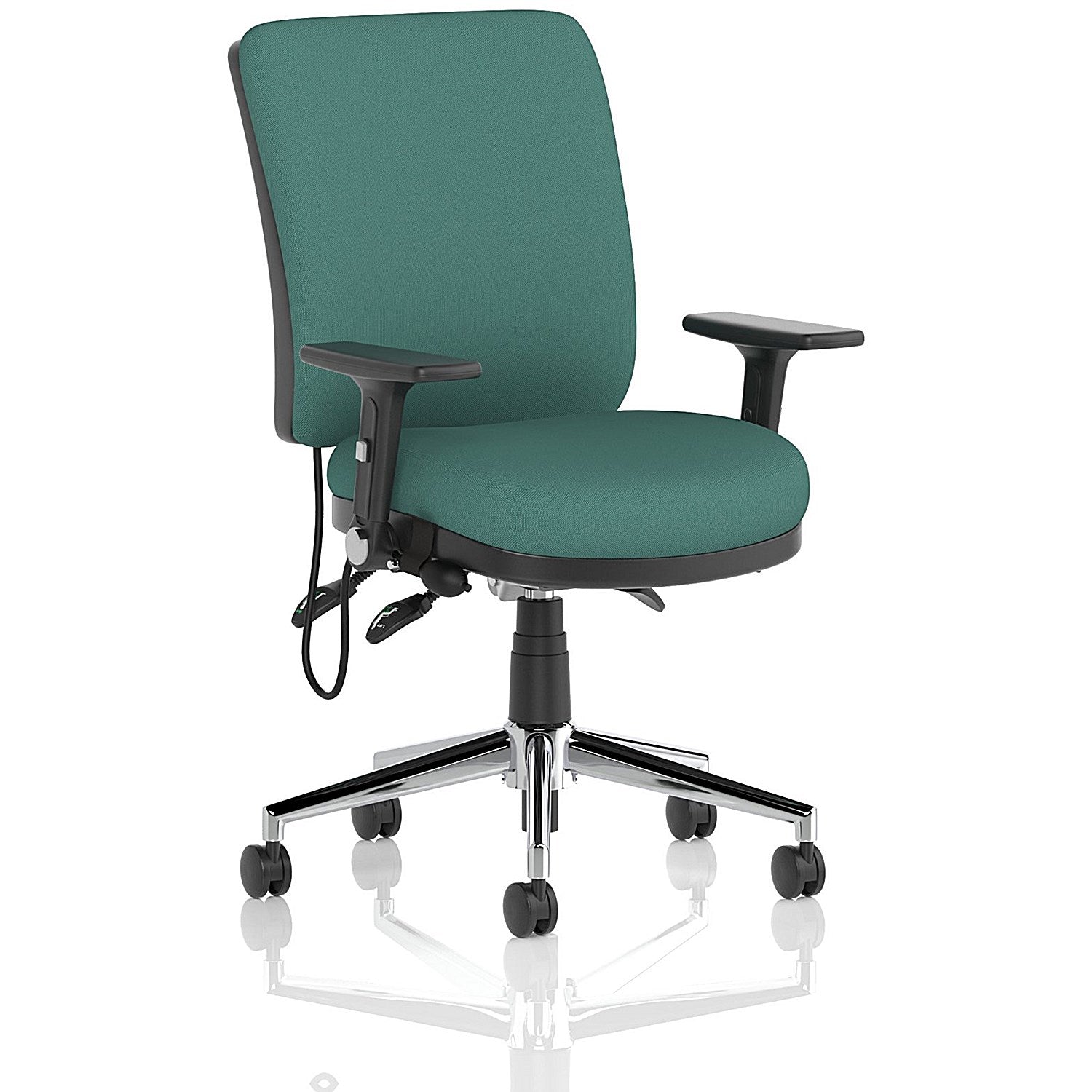 Chiro Medium Back Chair, Folding Arms, Quest Kelp Easy2Order : KCUP2722