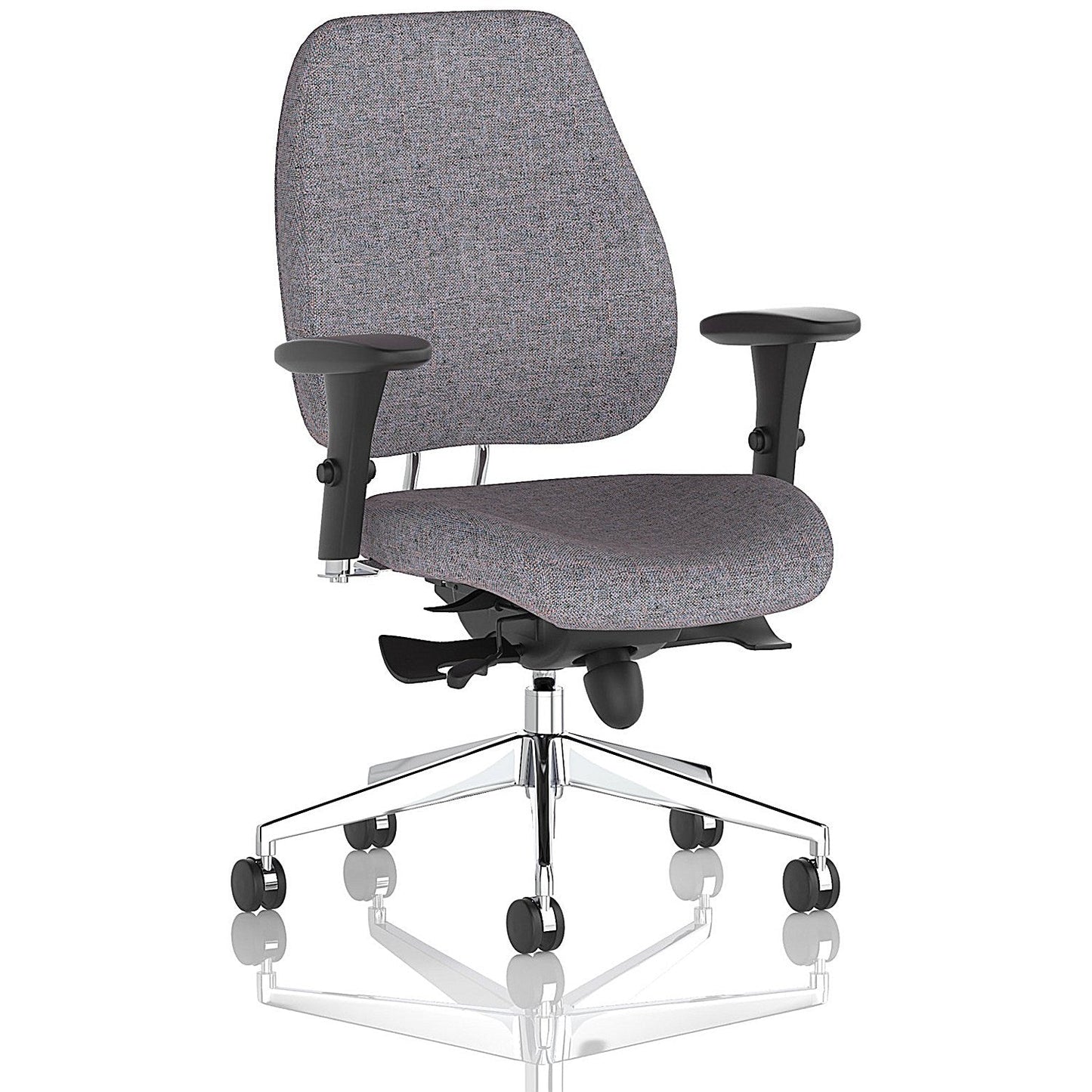 Chiro Plus High Back Chair, Height Adjustable Arms, Rivet Fuse Easy2Order : KCUP2742