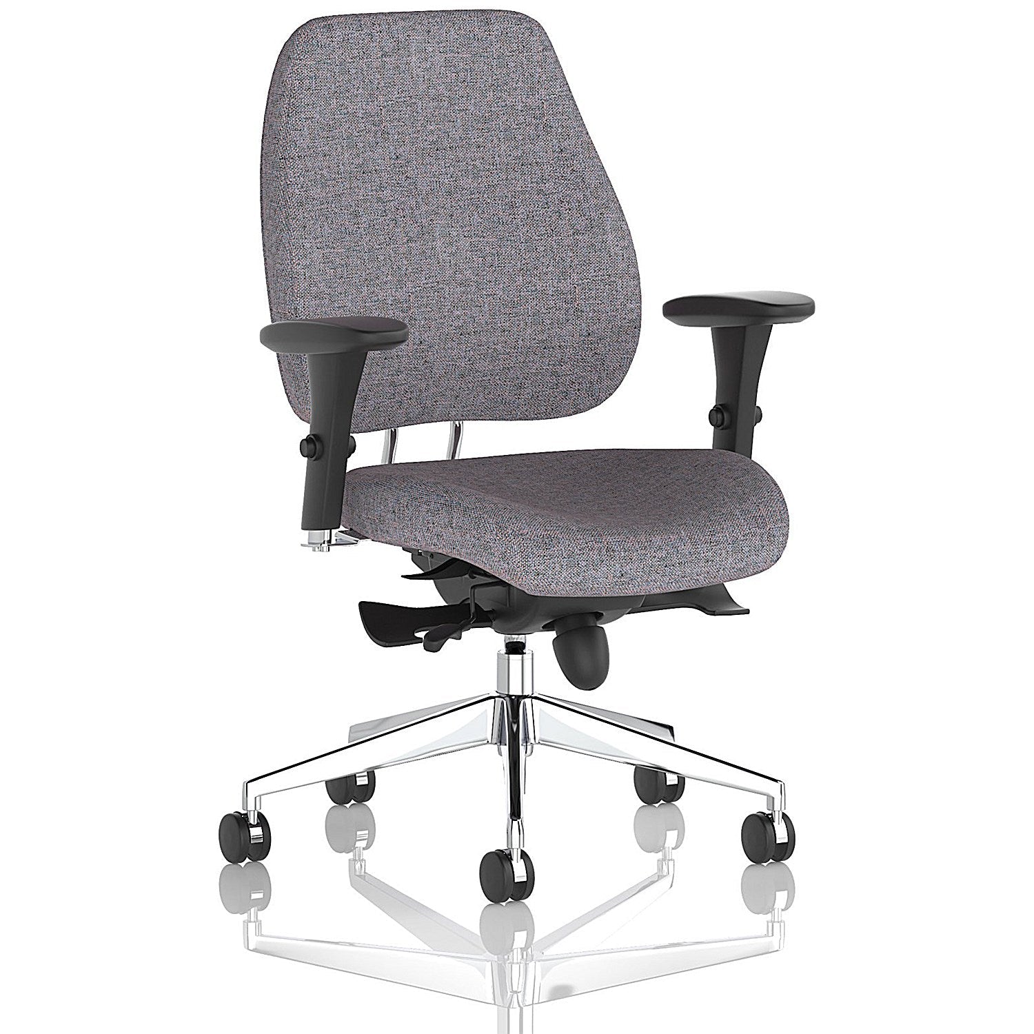 Chiro Plus High Back Chair, Height Adjustable Arms, Rivet Fuse Easy2Order : KCUP2742