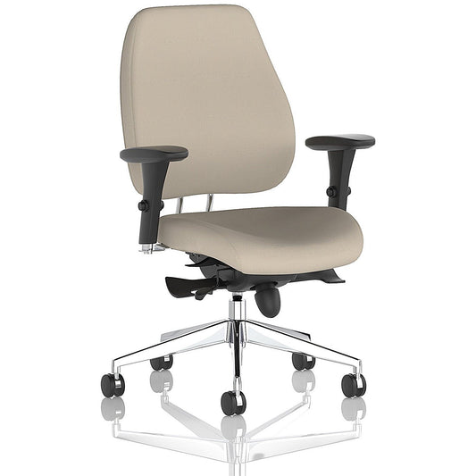Chiro Plus High Back Chair, Height Adjustable Arms, Quest Salt Easy2Order : KCUP2749