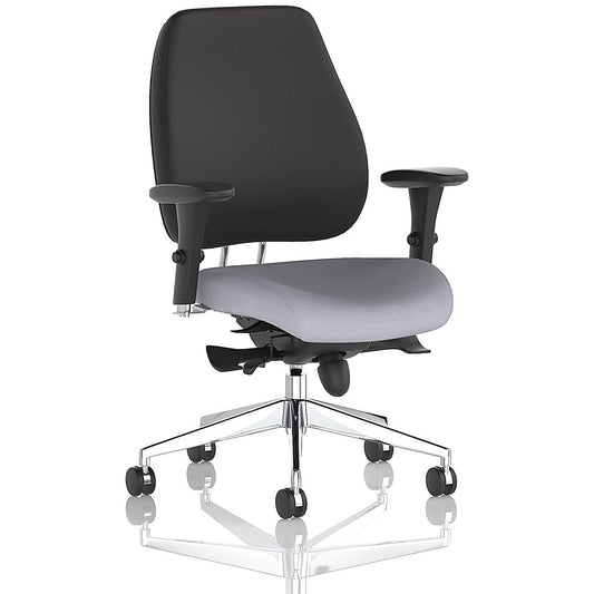 Chiro Plus High Black Back Chair, Height Adjustable Arms, Quest Shell Easy2Order : KCUP2762