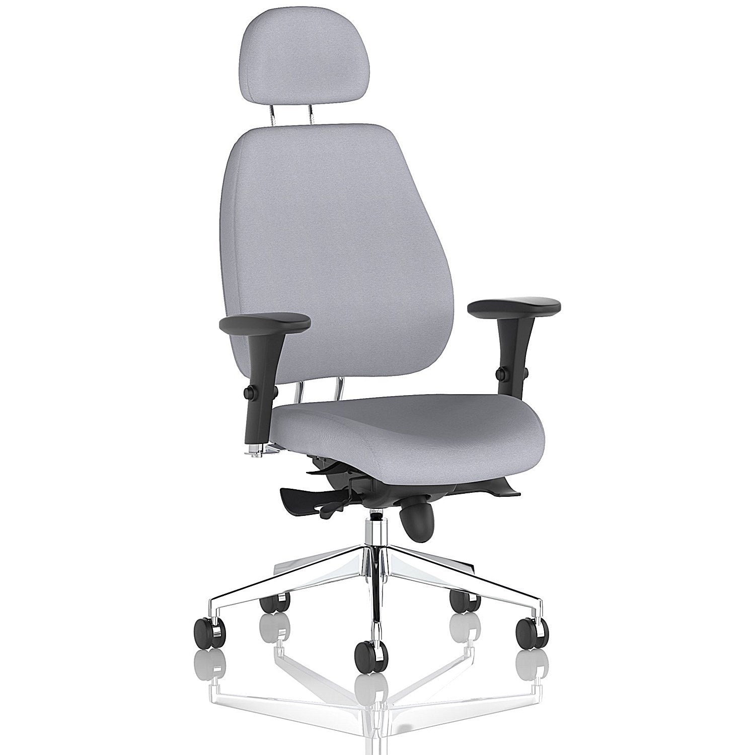 Chiro Plus High Back Chair With Headrest, Height Adjustable Arms, Quest Shell Easy2Order : KCUP2774