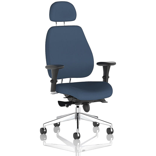 Chiro Plus High Back Chair With Headrest, Height Adjustable Arms, Quest Whelk Easy2Order : KCUP2776