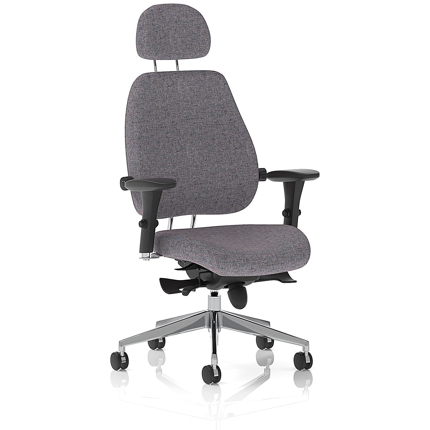 Chiro Plus High Back Chair With Headrest, Height Adjustable Arms, Rivet Fuse Easy2Order : KCUP2790