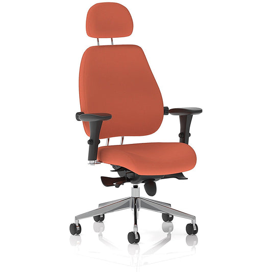 Chiro Plus High Back Chair With Headrest, Height Adjustable Arms, Quest Crab Easy2Order : KCUP2793