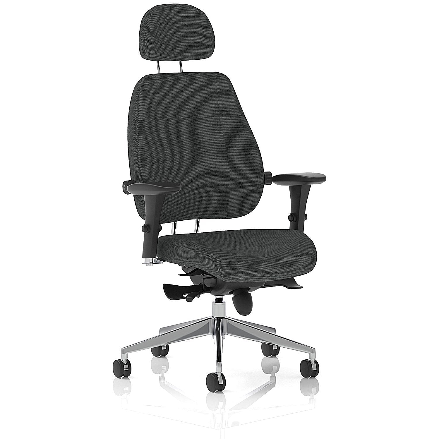 Chiro Plus High Back Chair With Headrest, Height Adjustable Arms, Quest Mussel Easy2Order : KCUP2796
