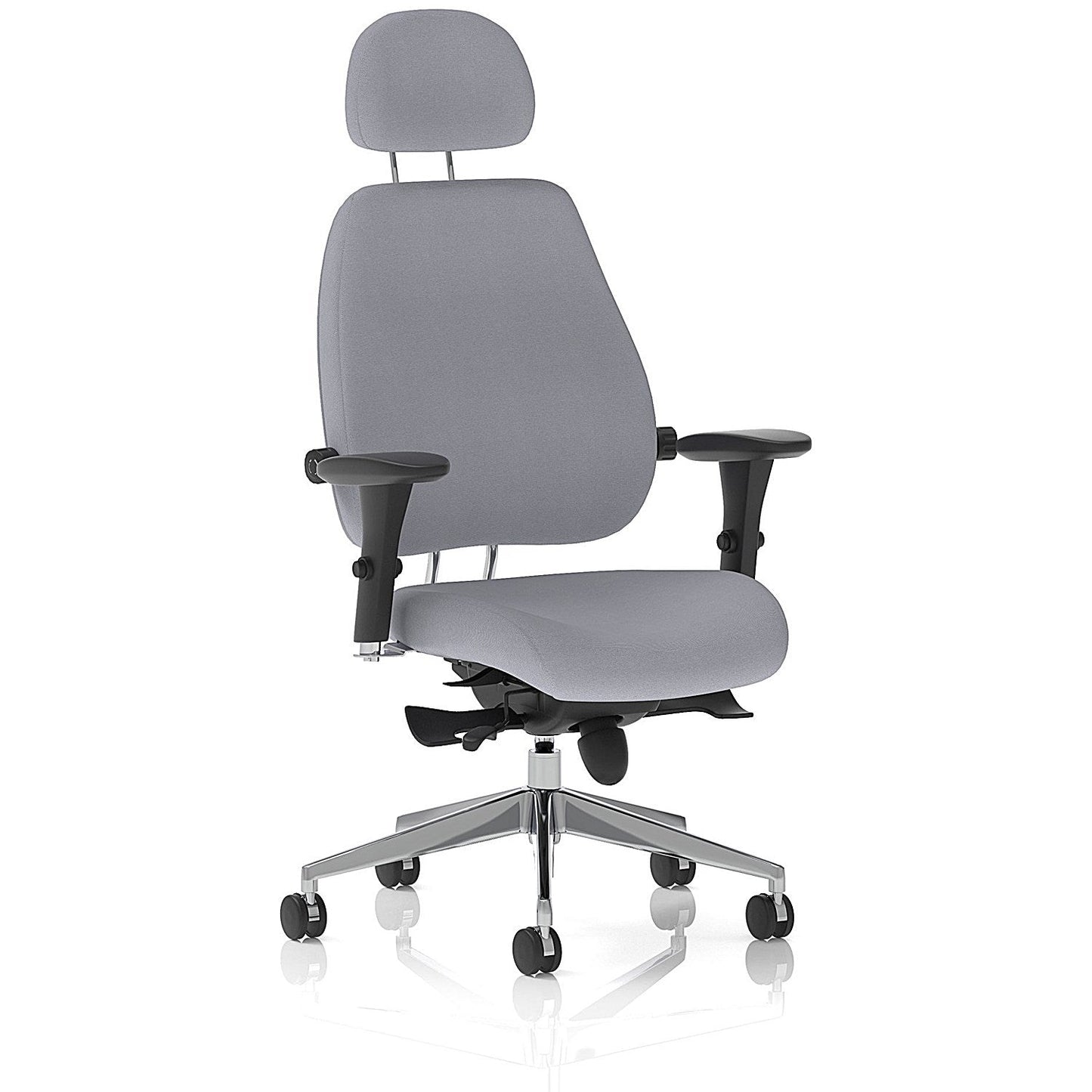 Chiro Plus High Back Chair With Headrest, Height Adjustable Arms, Quest Shell Easy2Order : KCUP2798