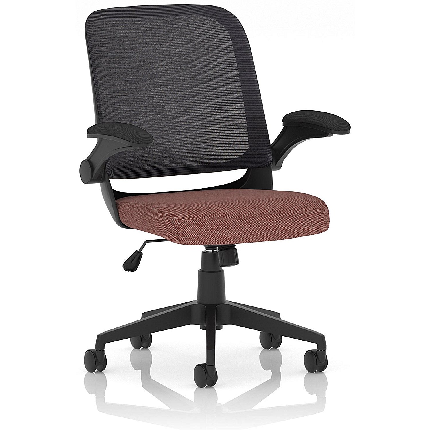 Crew Task Mesh Back Operator Chair, Folding Arms, Rivet Forge Easy2Order : KCUP2813
