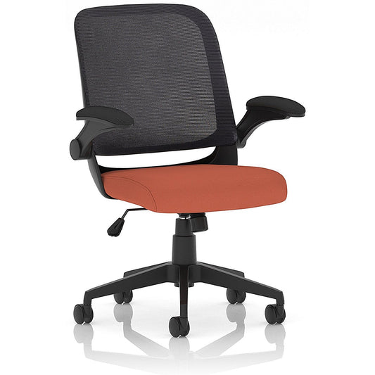Crew Task Mesh Back Operator Chair, Folding Arms, Quest Crab Easy2Order : KCUP2817