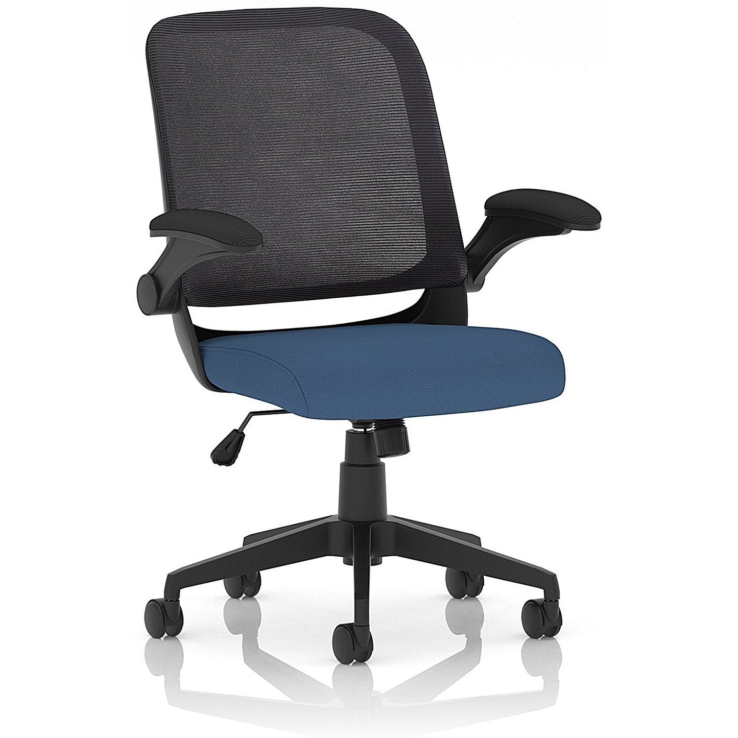 Crew Task Mesh Back Operator Chair, Folding Arms, Quest Limpet Easy2Order : KCUP2819