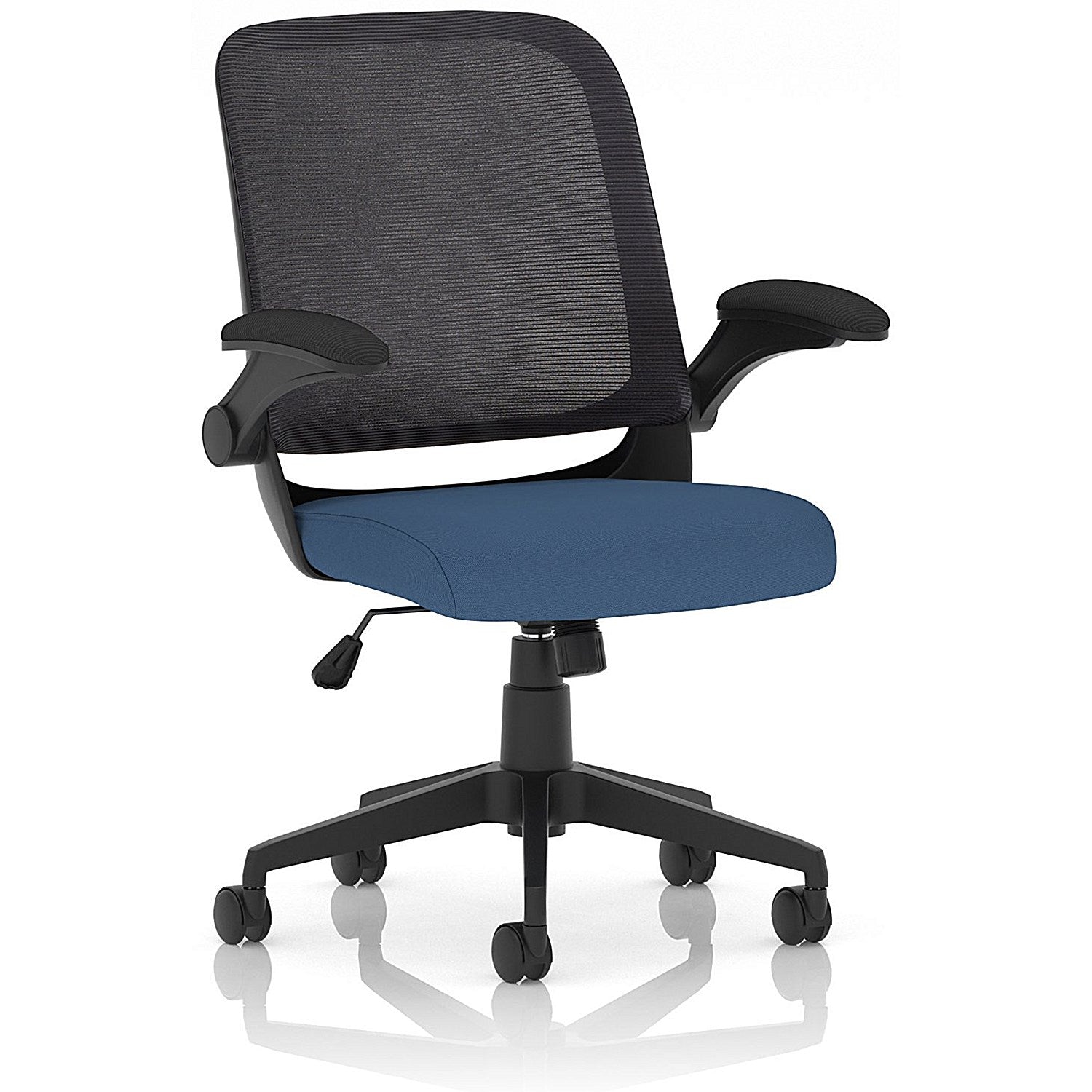 Crew Task Mesh Back Operator Chair, Folding Arms, Quest Limpet Easy2Order : KCUP2819