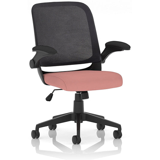 Crew Task Mesh Back Operator Chair, Folding Arms, Quest Shrimp Easy2Order : KCUP2823