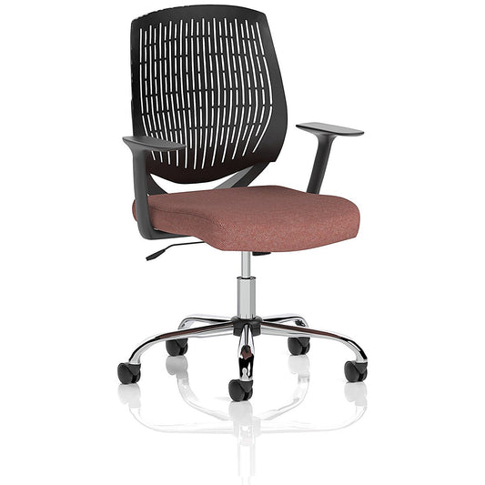 Dura Black Back Operator Chair, Fixed Height Arms, Rivet Forge Easy2Order : KCUP2825