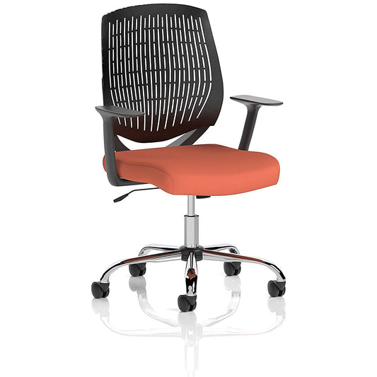 Dura Black Back Operator Chair, Fixed Height Arms, Quest Crab Easy2Order : KCUP2829