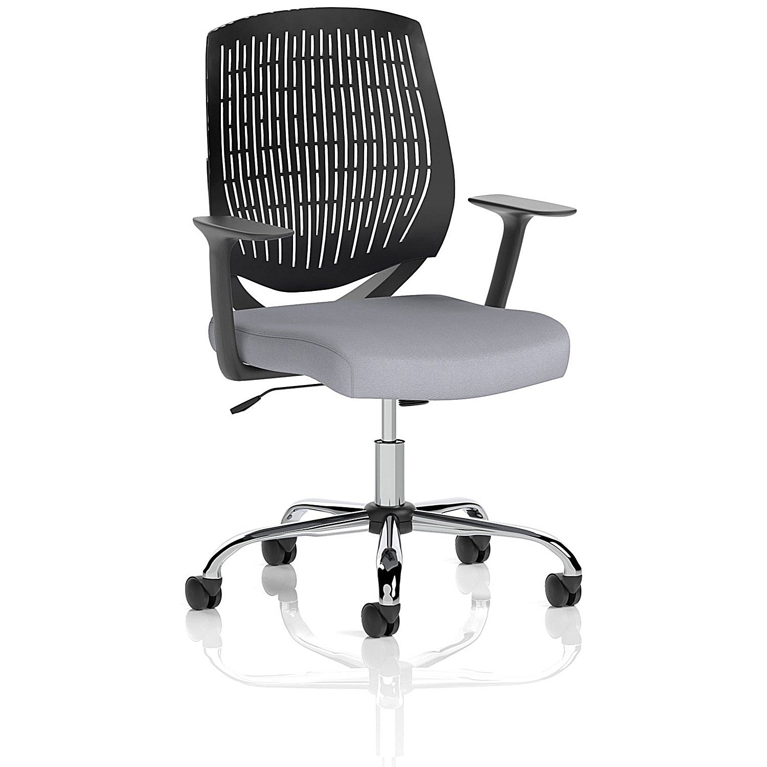 Dura Black Back Operator Chair, Fixed Height Arms, Quest Shell Easy2Order : KCUP2834