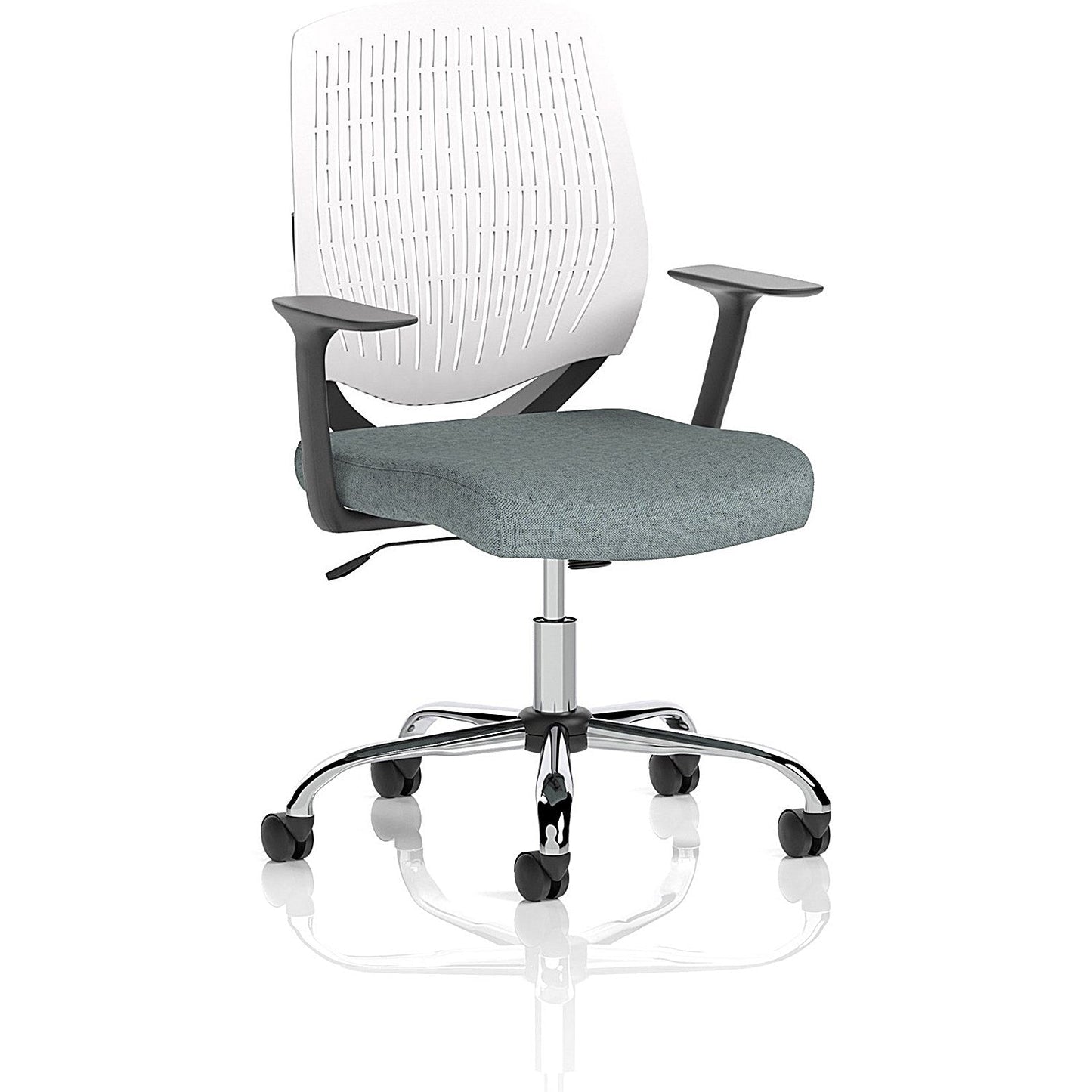 Dura White Back Operator Chair, Fixed Height Arms, Rivet Tensile Easy2Order : KCUP2840