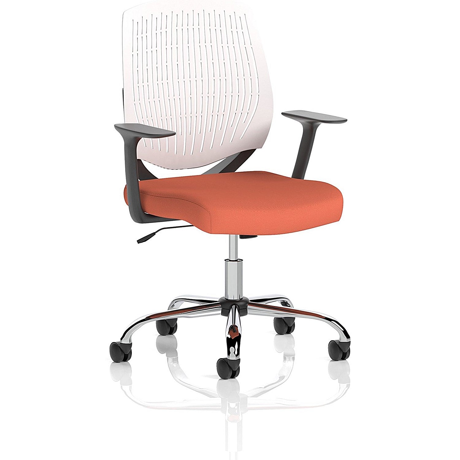 Dura White Back Operator Chair, Fixed Height Arms, Quest Crab Easy2Order : KCUP2841