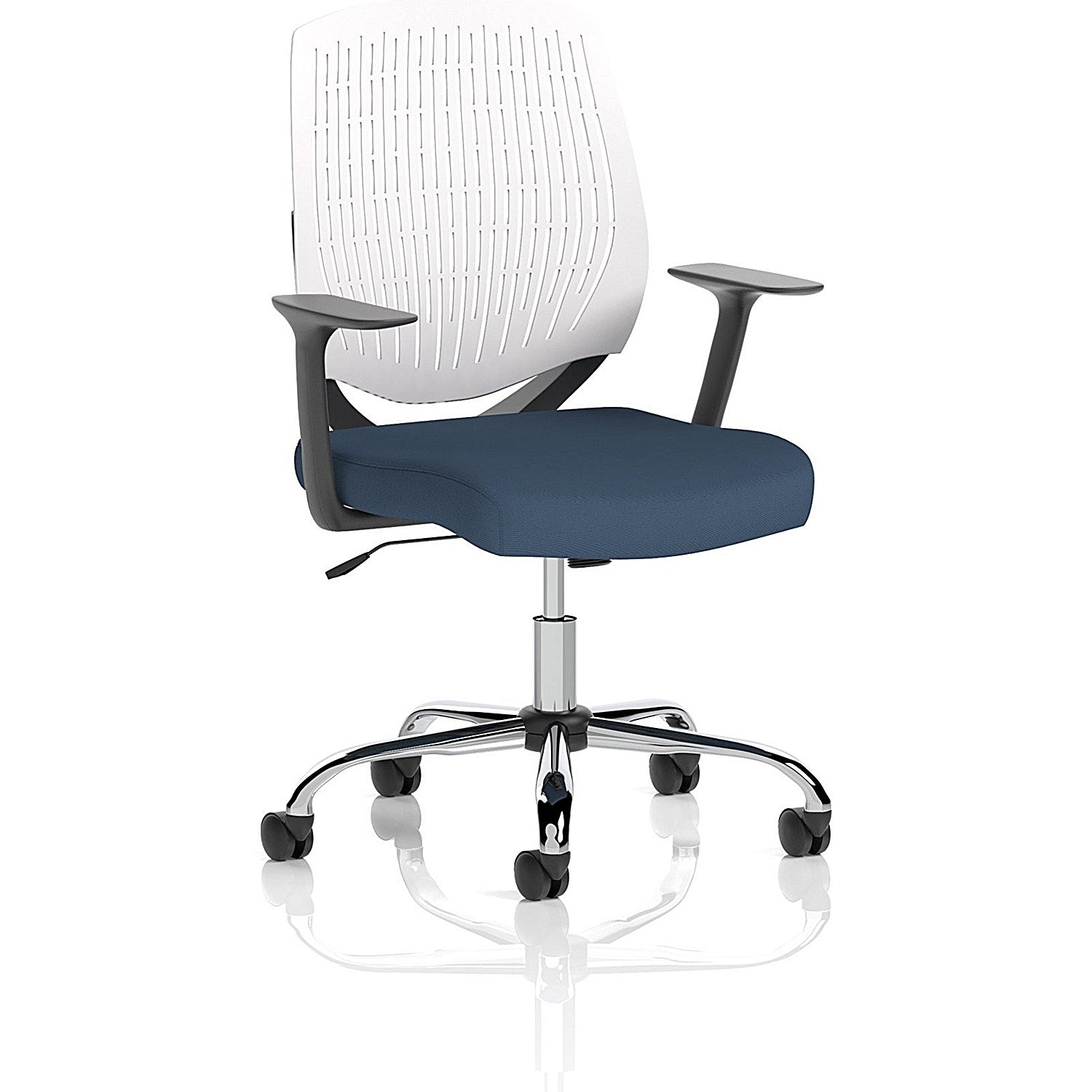 Dura White Back Operator Chair, Fixed Height Arms, Quest Whelk Easy2Order : KCUP2848