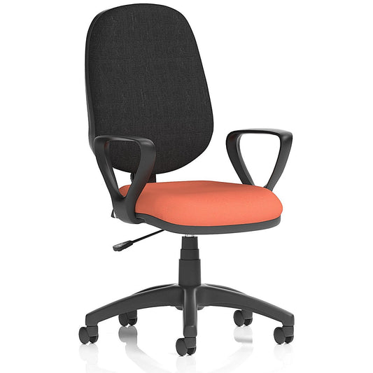 Eclipse Plus I Black Back Lever Task Operator Chair, Fixed Height Arms, Quest Crab Easy2Order : KCUP2889