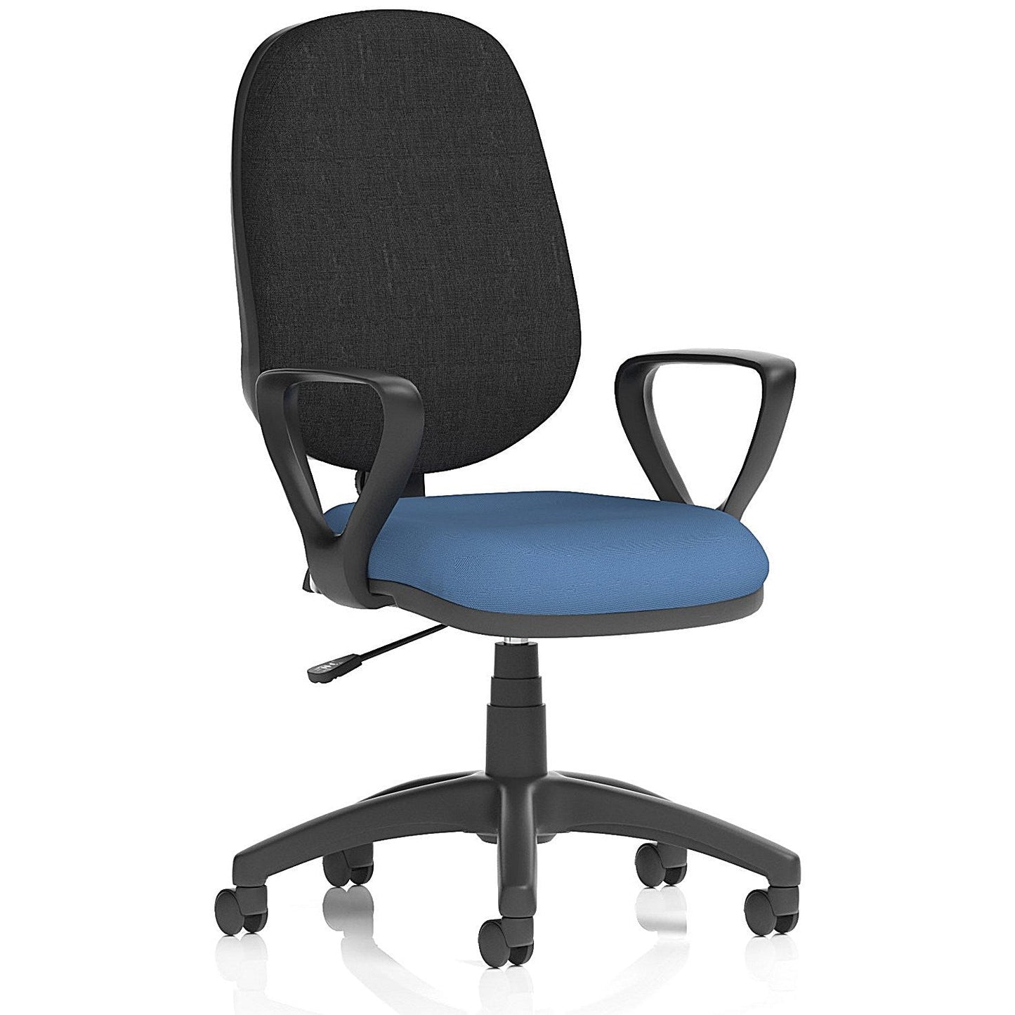 Eclipse Plus I Black Back Lever Task Operator Chair, Fixed Height Arms, Quest Limpet Easy2Order : KCUP2891