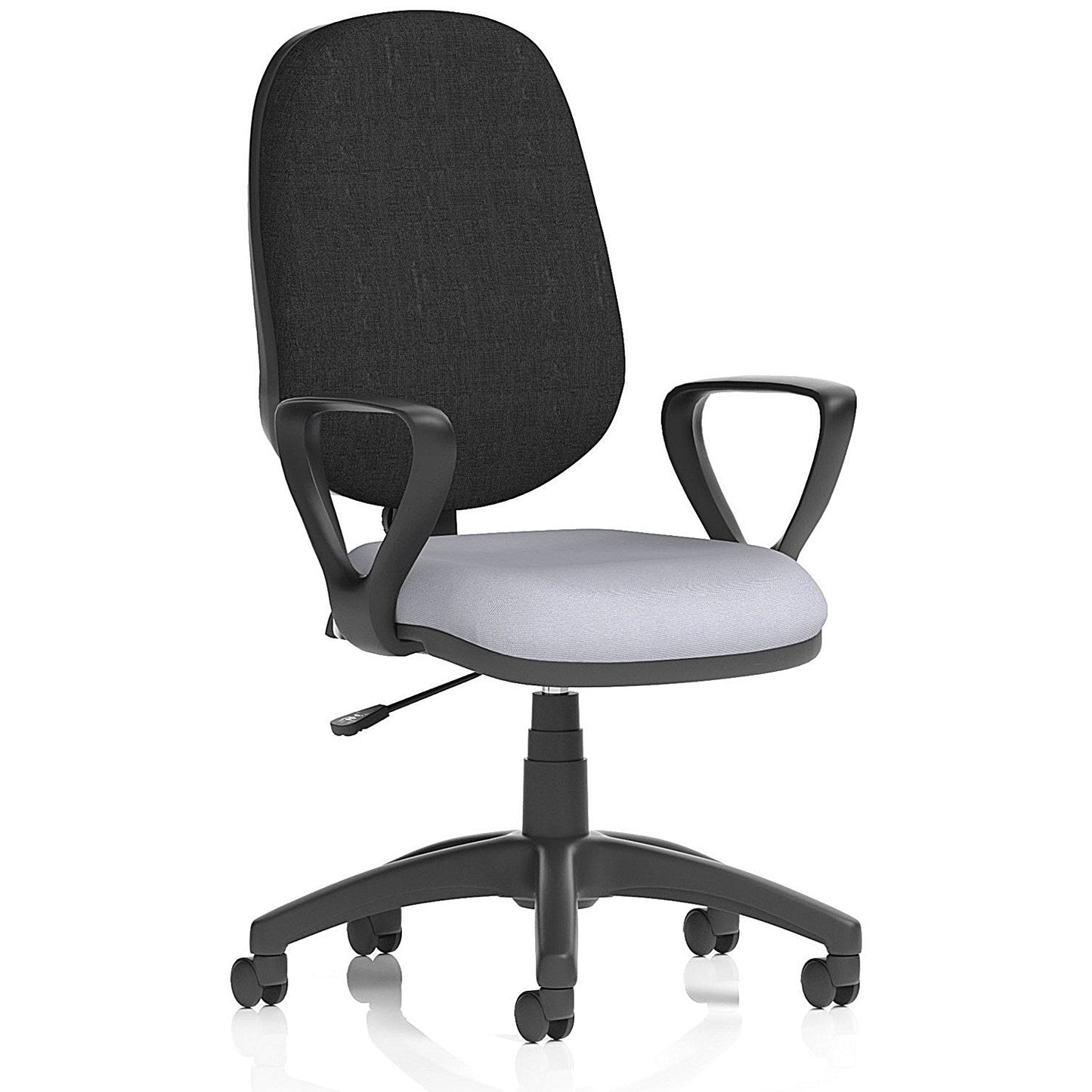 Eclipse Plus I Black Back Lever Task Operator Chair, Fixed Height Arms, Quest Shell Easy2Order : KCUP2894