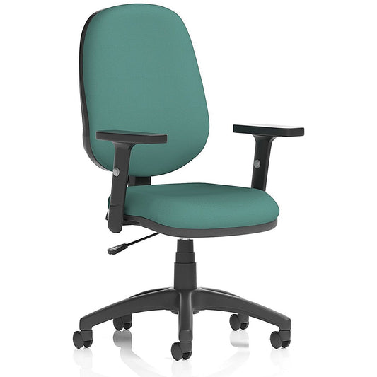 Eclipse Plus I Lever Task Operator Chair, Height Adjustable Arms, Quest Kelp Easy2Order : KCUP2902
