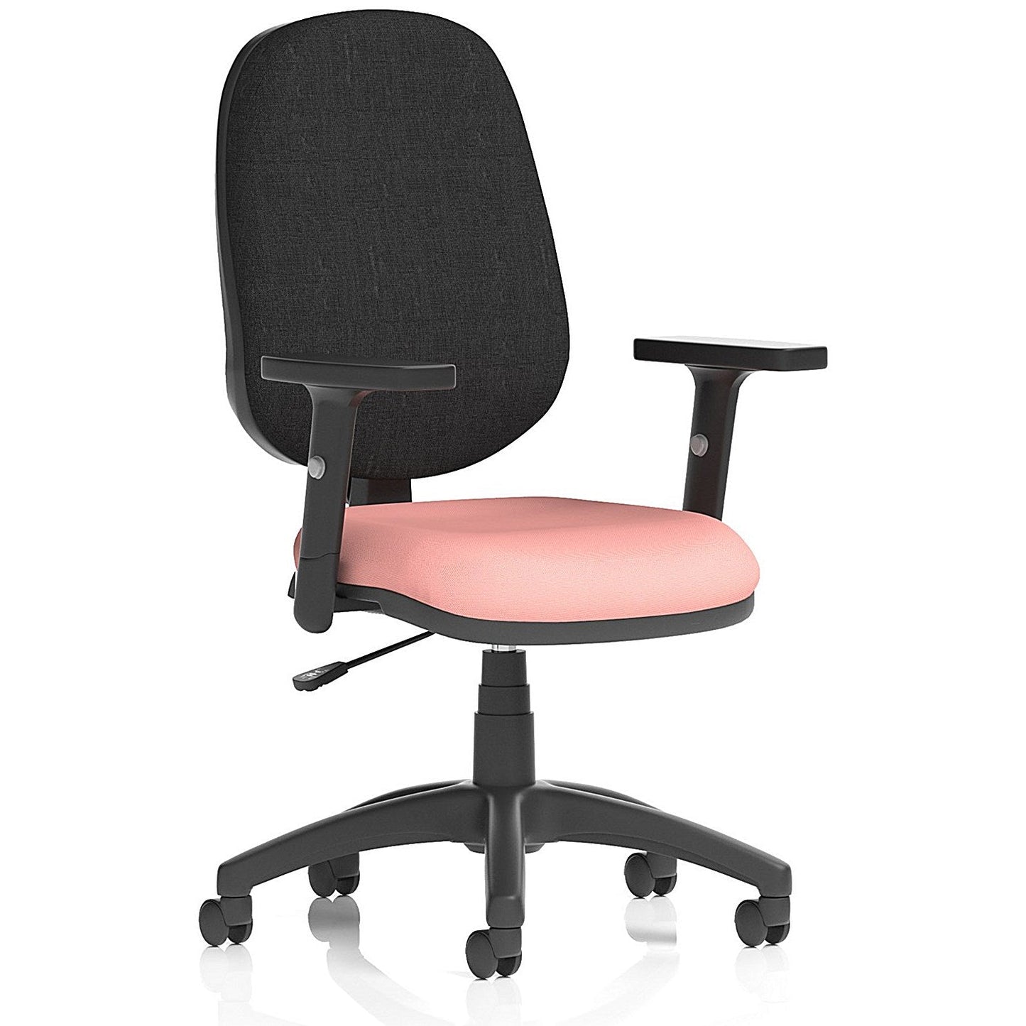 Eclipse Plus I Black Back Lever Task Operator Chair, Height Adjustable Arms, Quest Shrimp Easy2Order : KCUP2919