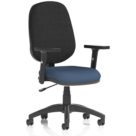 Eclipse Plus I Black Back Lever Task Operator Chair, Height Adjustable Arms, Quest Whelk Easy2Order : KCUP2920