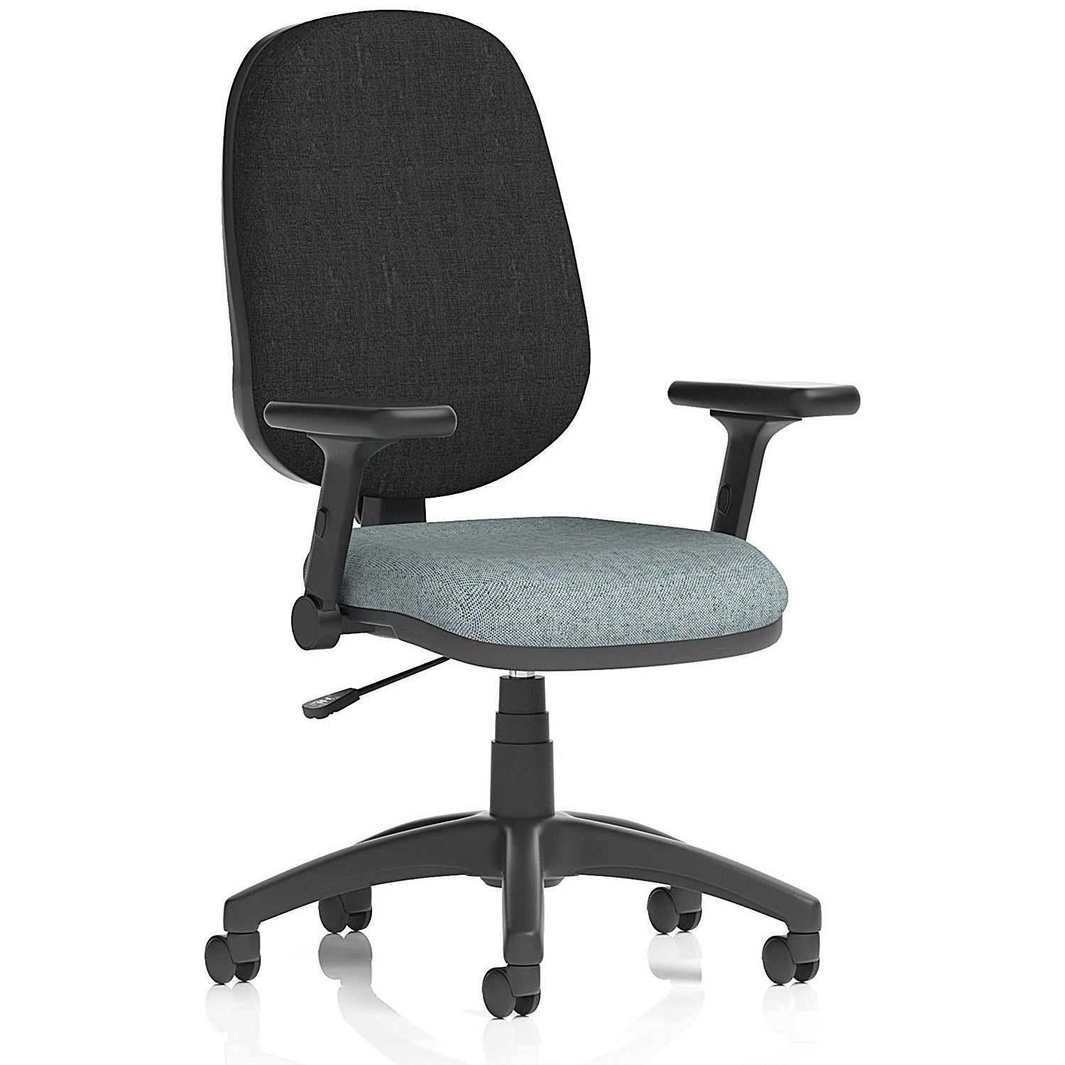 Eclipse Plus I Black Back Lever Task Operator Chair, Folding Arms, Rivet Tensile Easy2Order : KCUP2936